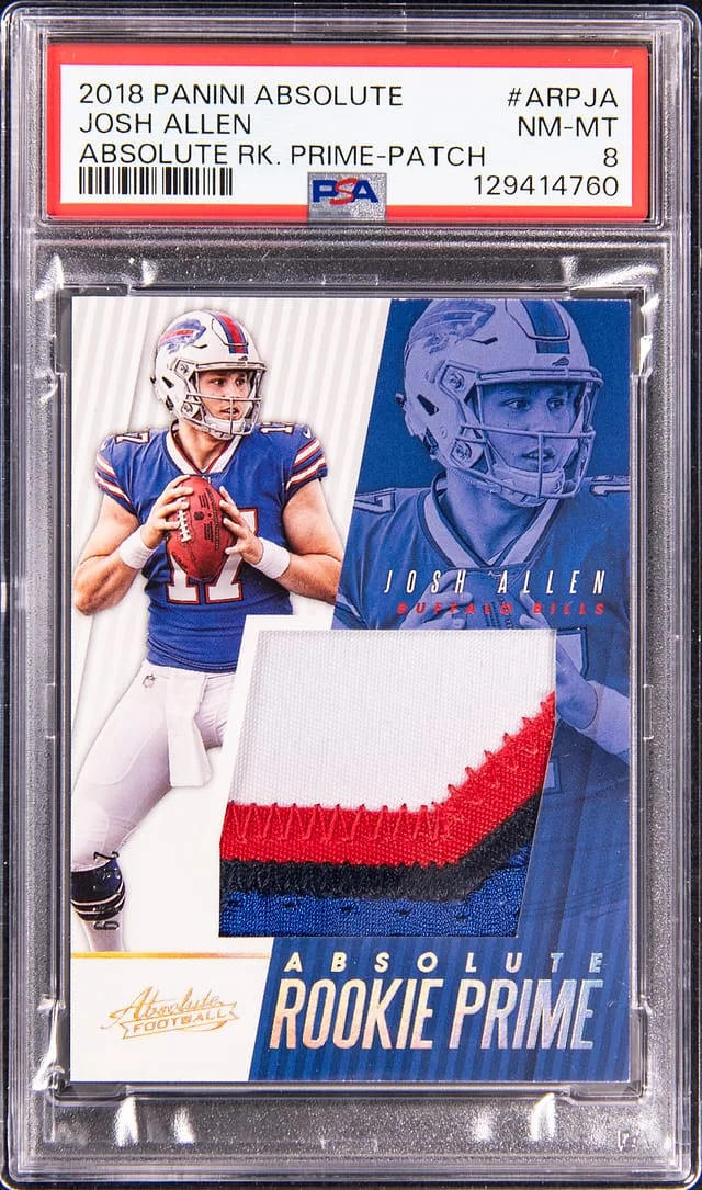 2018 Panini Absolute Josh Allen Prime Patch #ARP-JA card image