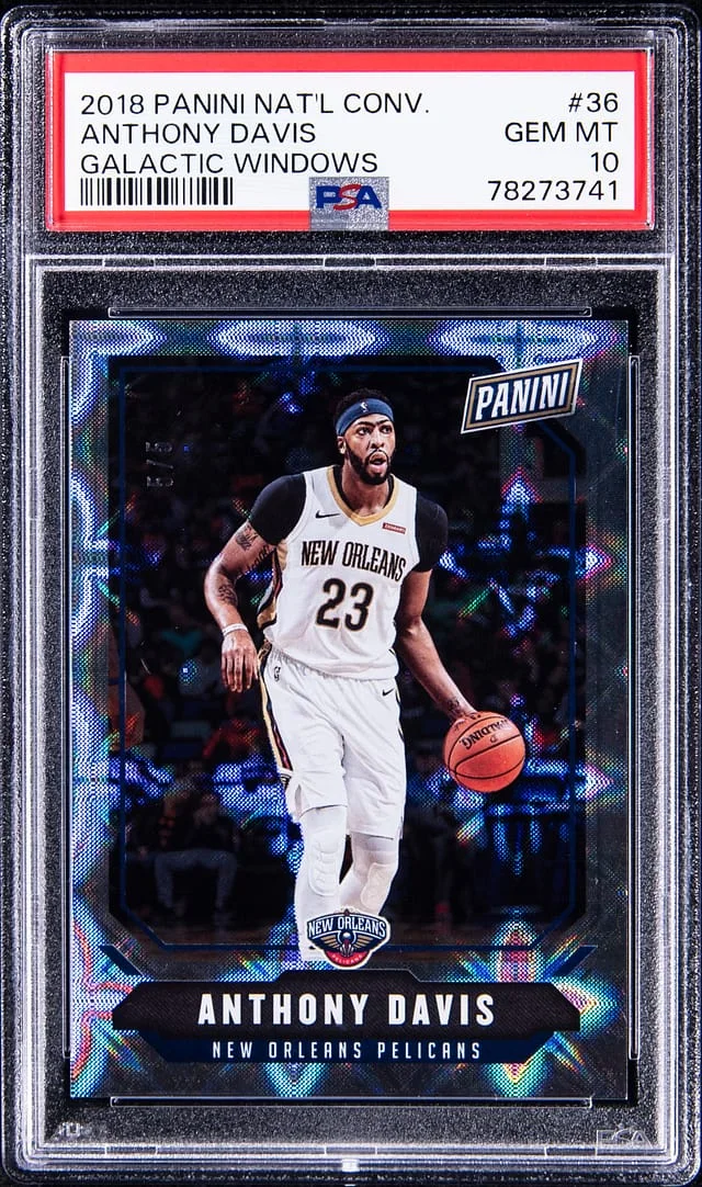 2018 Panini Anthony Davis National Convention Galactic Windows #36 card image