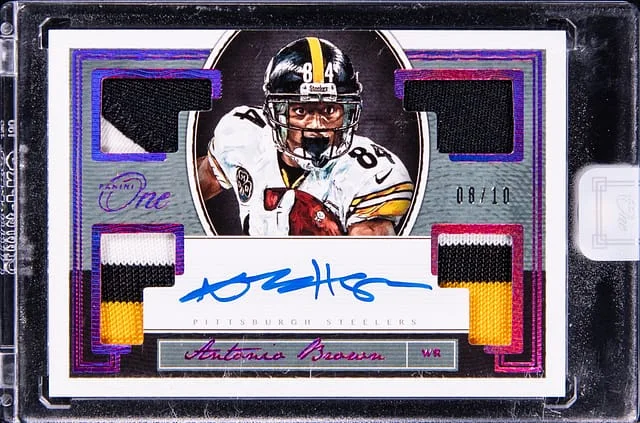 2018 Panini Antonio Brown One Football #110 card image