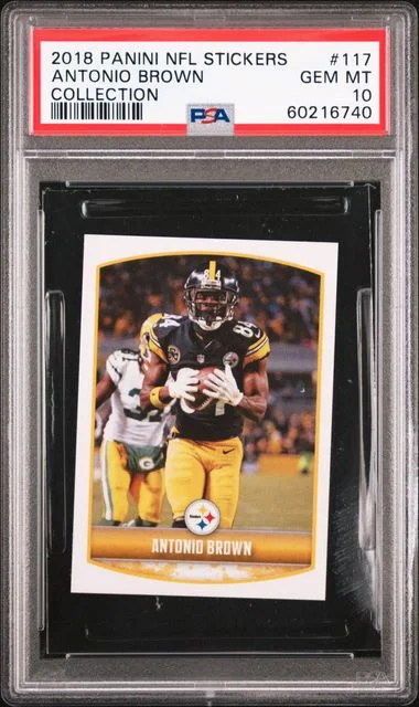 2018 Panini Antonio Brown NFL Stickers Collection #117 card image
