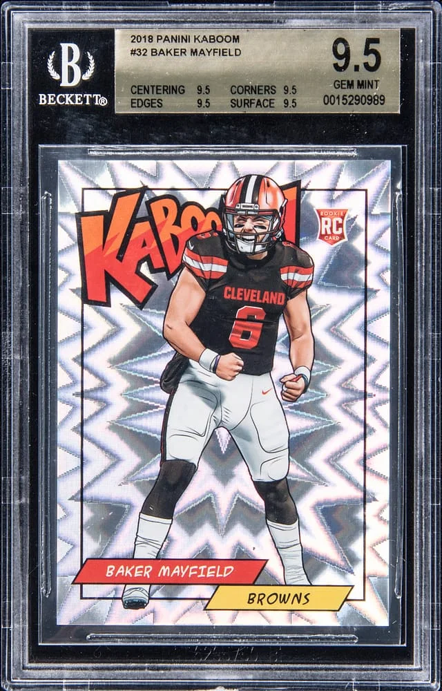 2018 Panini Baker Mayfield Kaboom #K-BM card image