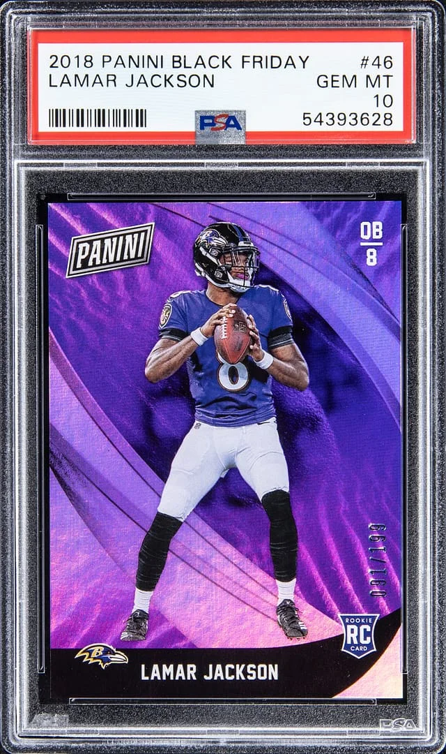2018 Panini Black Lamar Jackson Friday #46 card image