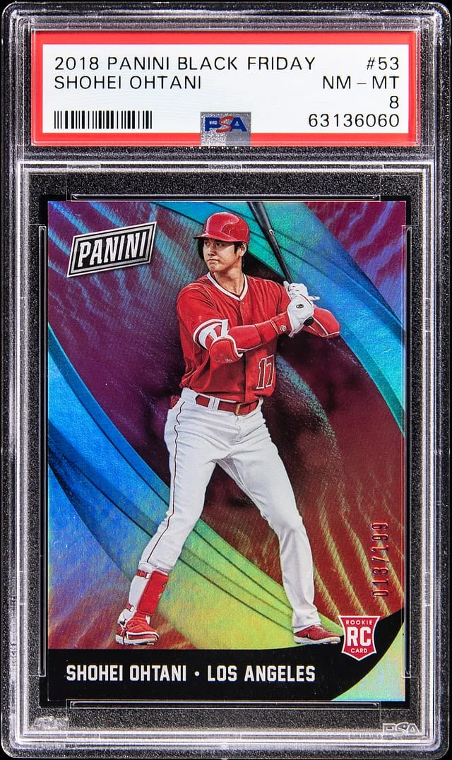 2018 Panini Black Shohei Ohtani Friday #53 card image