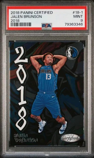 2018 Panini Certified Jalen Brunson 2018 #18-1 card image