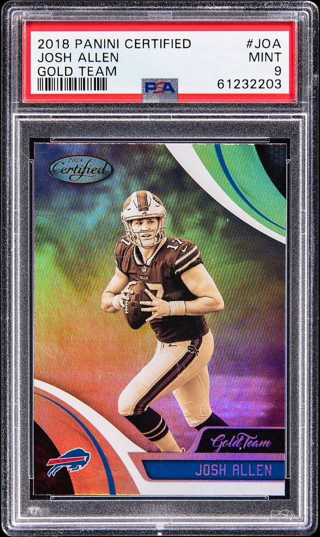 2018 Panini Certified Josh Allen Gold Team #GT-JOA card image
