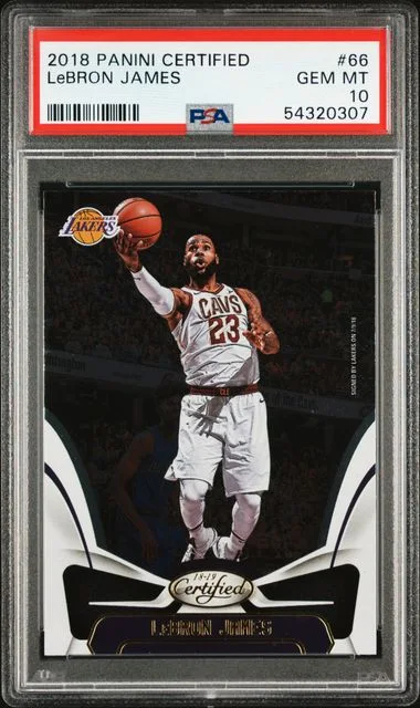 2018 Panini Certified LeBron James #66 card image
