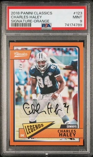2018 Panini Charles Haley Classics Signature Orange #123 card image