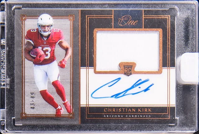 2018 Panini Christian Kirk One Patch Autograph Bronze #49 card image