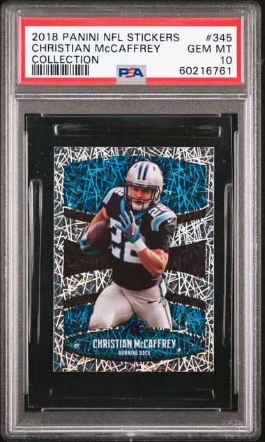 2018 Panini Christian Mccaffrey NFL Stickers Collection #345 card image