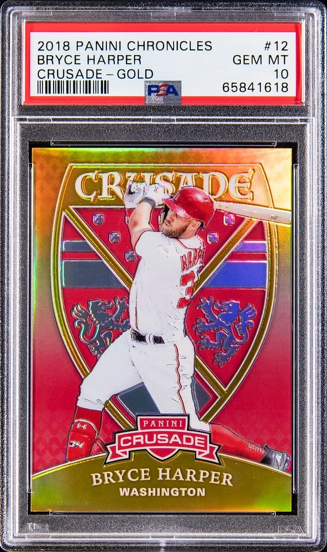 2018 Panini Chronicles Bryce Harper Crusade Gold #12 card image