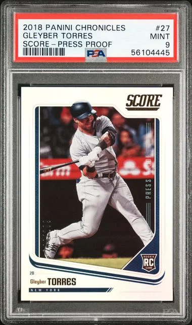 2018 Panini Chronicles Gleyber Torres Score #27 card image