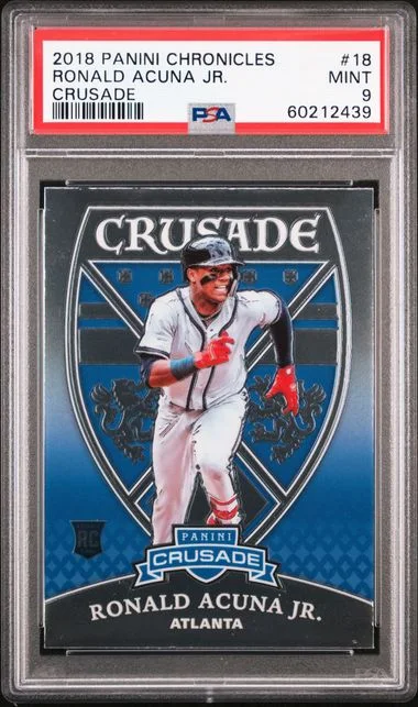 2018 Panini Chronicles Ronald Acuna Jr. Crusade #18 card image