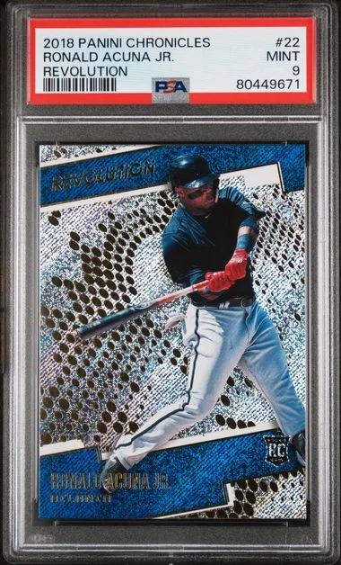 2018 Panini Chronicles Ronald Acuna Jr. Revolution #22 card image