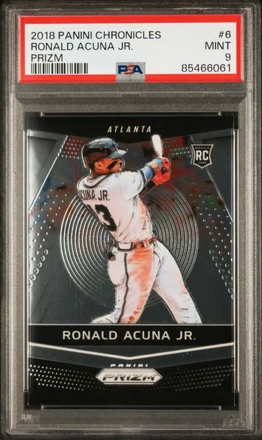 2018 Panini Chronicles Ronald Acuna Jr. Prizm #6 card image