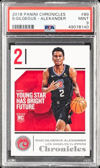 2018 Panini Chronicles Shai Gilgeous-Alexander #89 card image