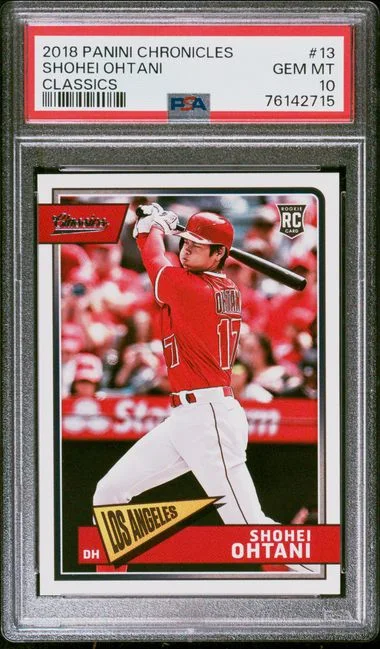 2018 Panini Chronicles Shohei Ohtani Classics #13 card image