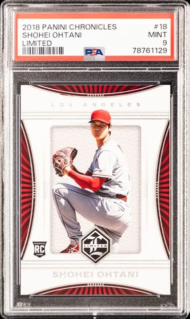 2018 Panini Chronicles Shohei Ohtani Limited #18 card image