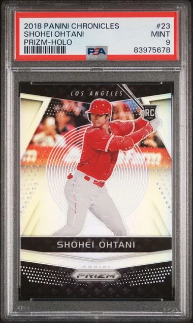 2018 Panini Chronicles Shohei Ohtani Prizm Holo #23 card image