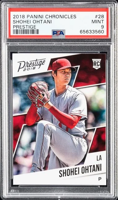 2018 Panini Chronicles Shohei Ohtani Prestige #28 card image