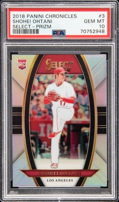 2018 Panini Chronicles Shohei Ohtani Select Aqua #3 card image