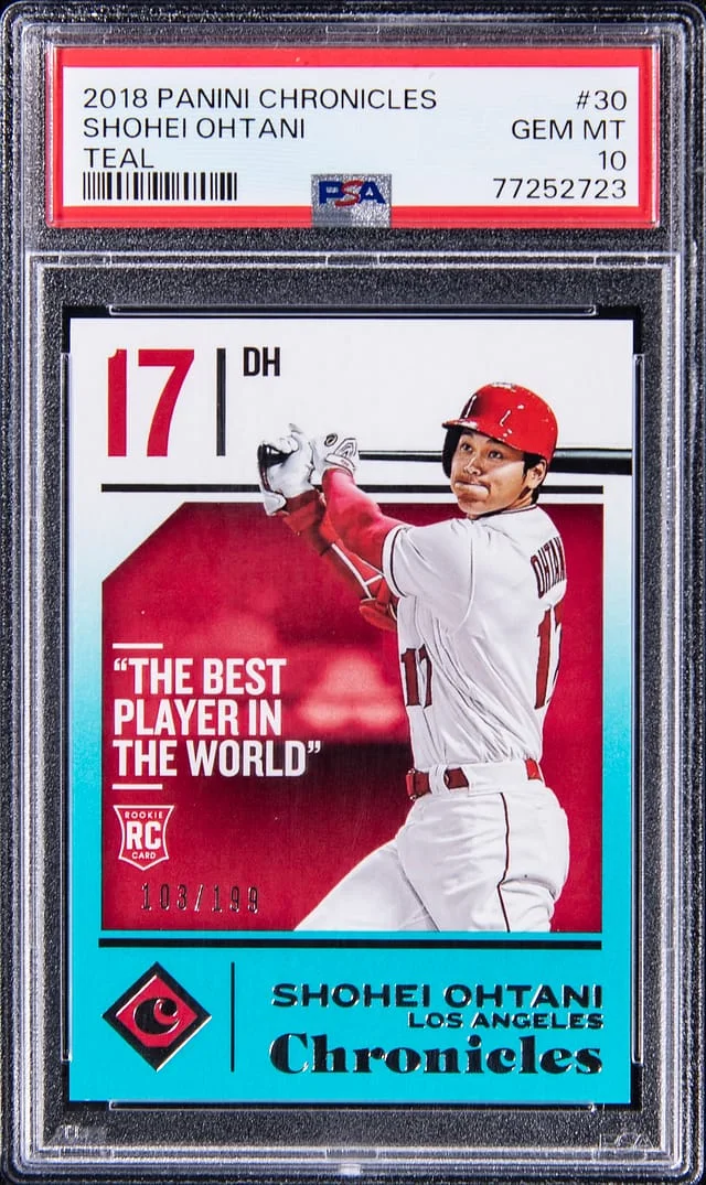 2018 Panini Chronicles Shohei Ohtani #30 card image