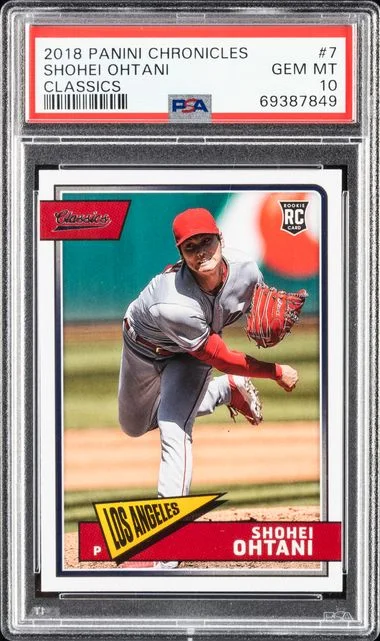 2018 Panini Chronicles Shohei Ohtani Classics #7 card image