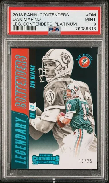 2018 Panini Contenders Dan Marino Legendary Contenders Platinum #LC-DM card image