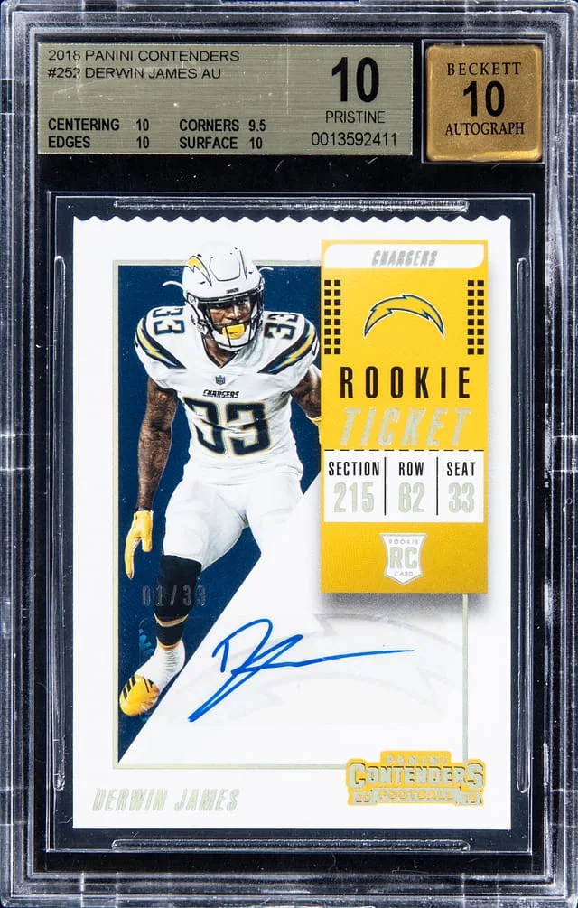 2018 Panini Contenders Derwin James #252 card image