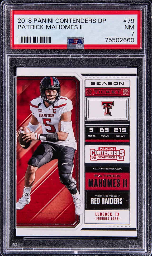 2018 Panini Contenders Draft Picks Patrick Mahomes II #79 card image