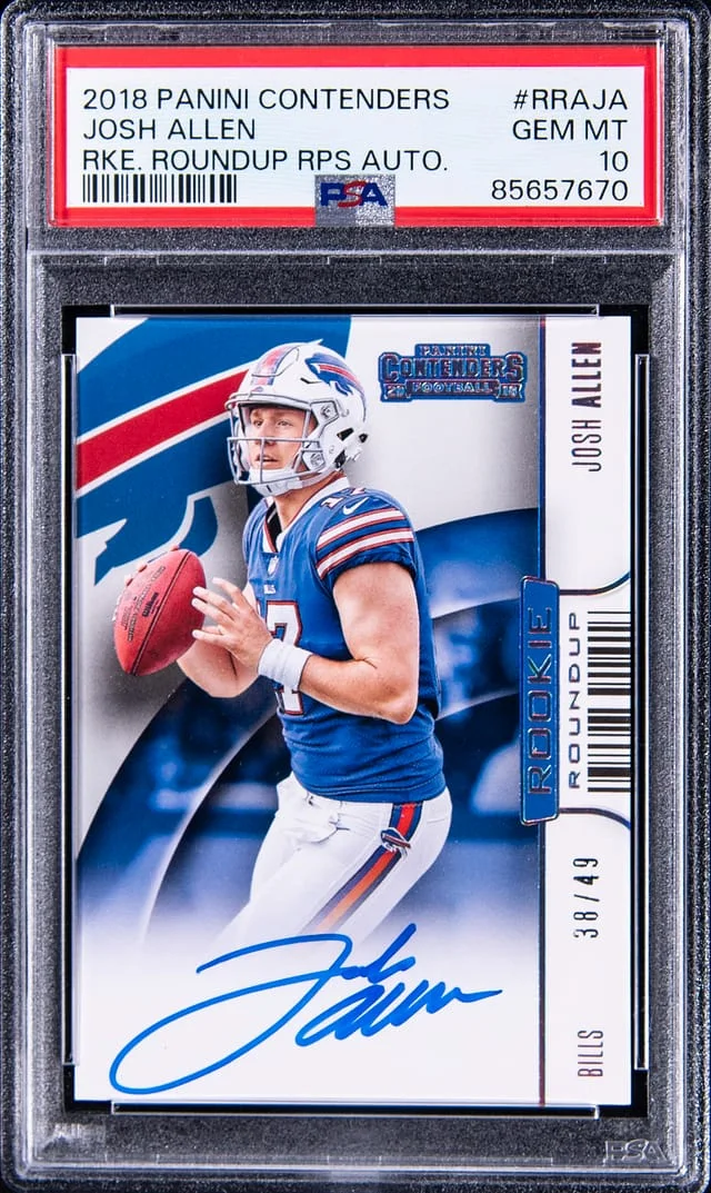 2018 Panini Contenders Josh Allen Roundup RPS Autograph #RRA-JA card image