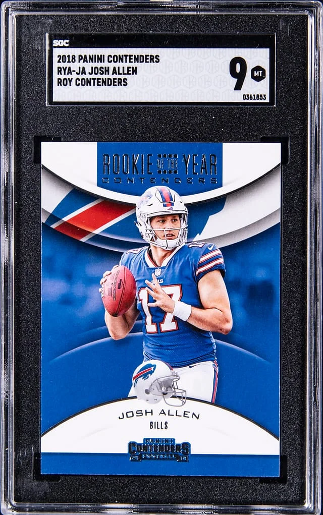 2018 Panini Contenders Josh Allen of the Year Contenders #RYA-JA card image