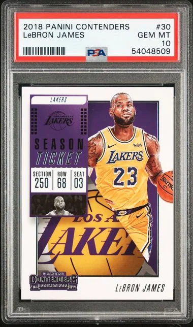 2018 Panini Contenders LeBron James #30 card image