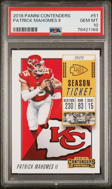 2018 Panini Contenders Patrick Mahomes II #51 card image