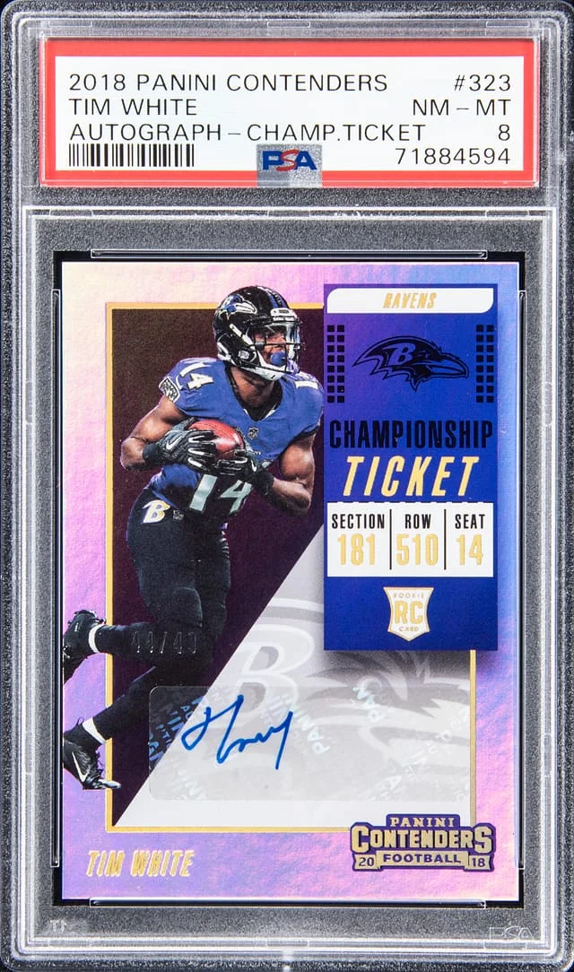 2018 Panini Contenders Tim Championship Ticket #323 card image