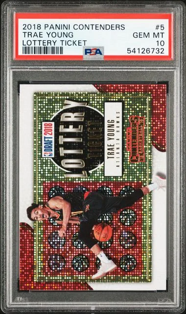 2018 Panini Contenders Trae Young Lottery Ticket #5 card image