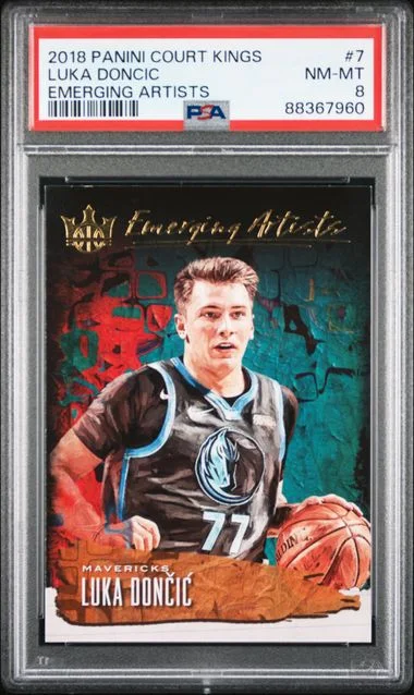 2018 Panini Court Kings Luka Doncic Emerging Artists #7 card image