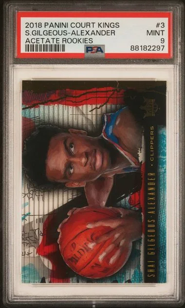 2018 Panini Court Kings Shai Gilgeous-Alexander Acetate Rookies #3 card image