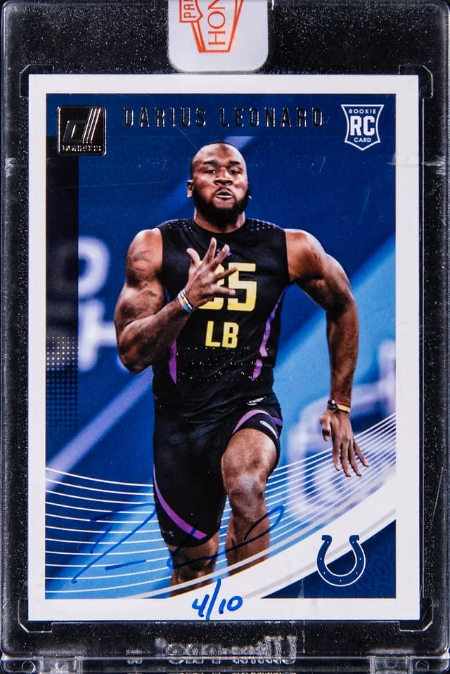 2018 Panini Darius Leonard Honors Donruss Autograph #365 card image