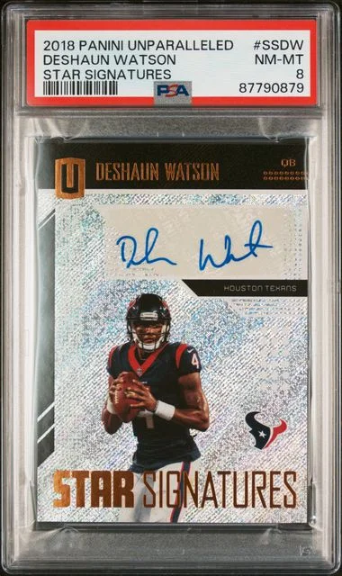 2018 Panini Deshaun Watson Unparalleled Star Signatures #SS-DW card image
