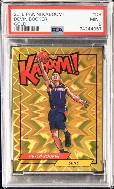2018 Panini Devin Booker Kaboom! Gold #K-DB card image
