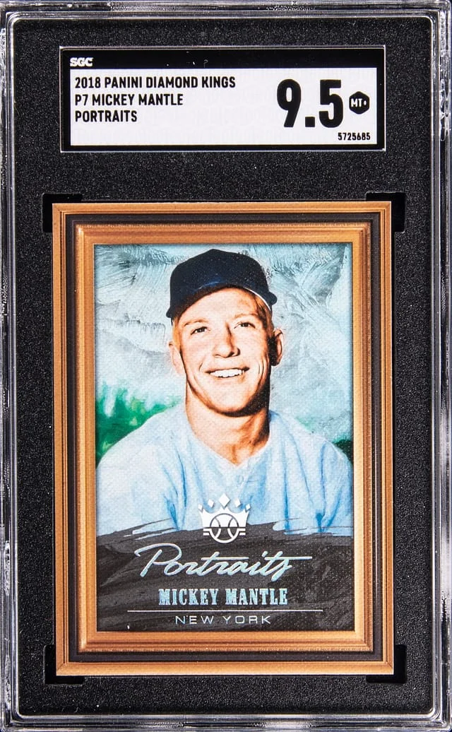 2018 Panini Diamond Kings Mickey Mantle Portraits #P7 card image
