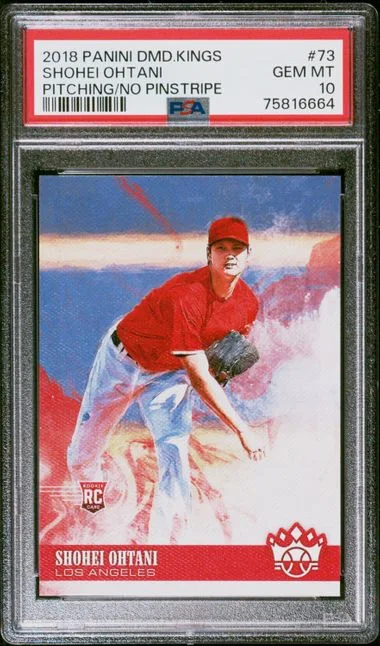 2018 Panini Diamond Kings Shohei Ohtani, Pitching/No Pinstripe #73 card image