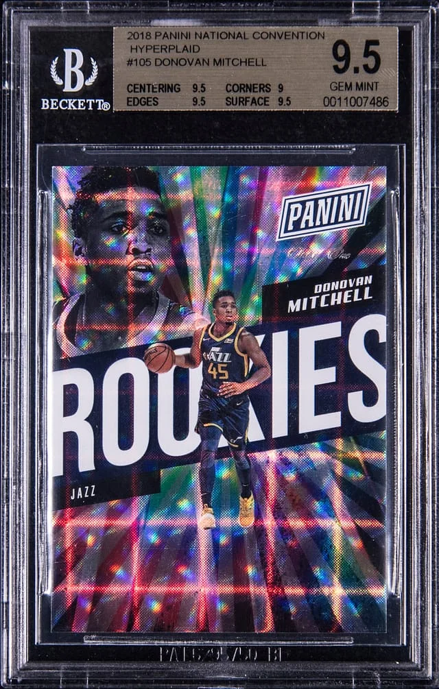 2018 Panini Donovan Mitchell National Convention Hyperplaid #105 card image