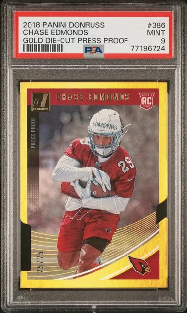 2018 Panini Donruss Chase Edmonds #386 card image
