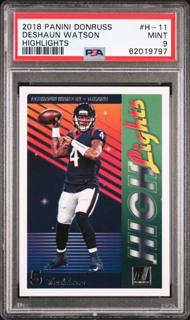 2018 Panini Donruss Deshaun Watson Highlights #H-11 card image