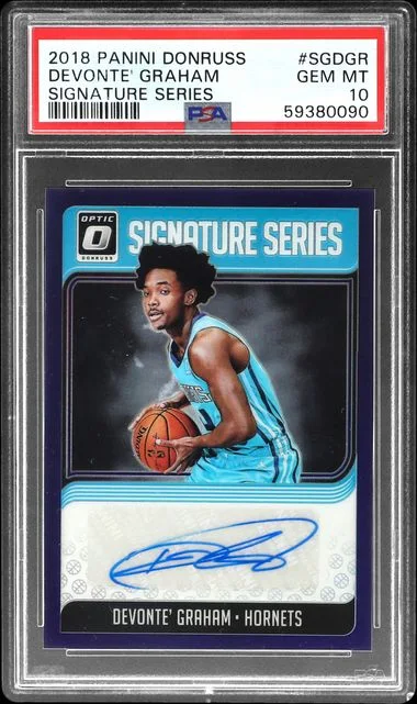 2018 Panini Donruss Devonte' Graham Signature Series #SGDGR card image