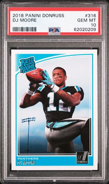 2018 Panini Donruss Dj Moore #316 card image