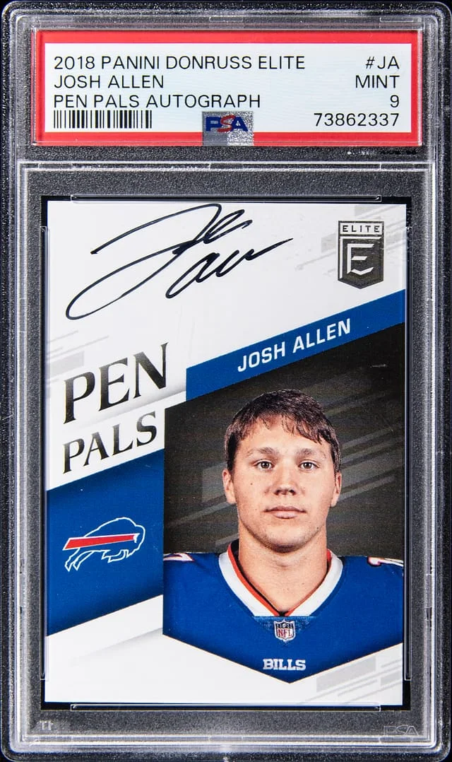 2018 Panini Donruss Josh Allen Elite Pen Pals Autograph #PP-JA card image