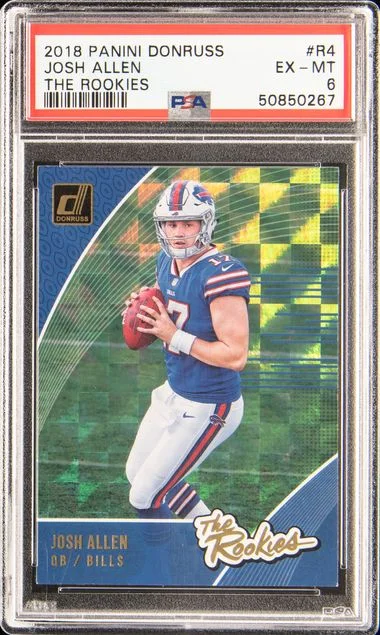 2018 Panini Donruss Josh Allen The Rookies #R4 card image