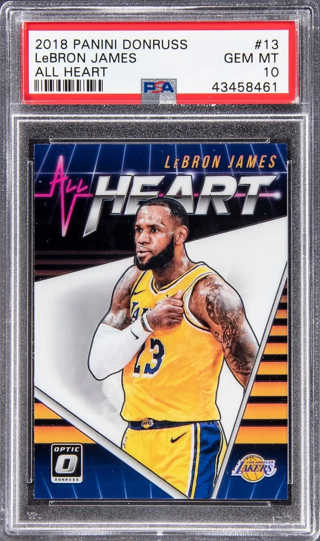2018 Panini Donruss LeBron James All Heart #13 card image
